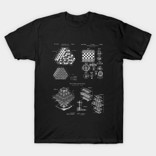 Chess Lovers Boardgame Patent Image T-Shirt